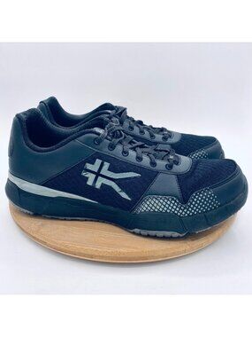 Kuru Quantum Shoes Mens 11 Black Mesh Orthopedic Trail Running Sneakers